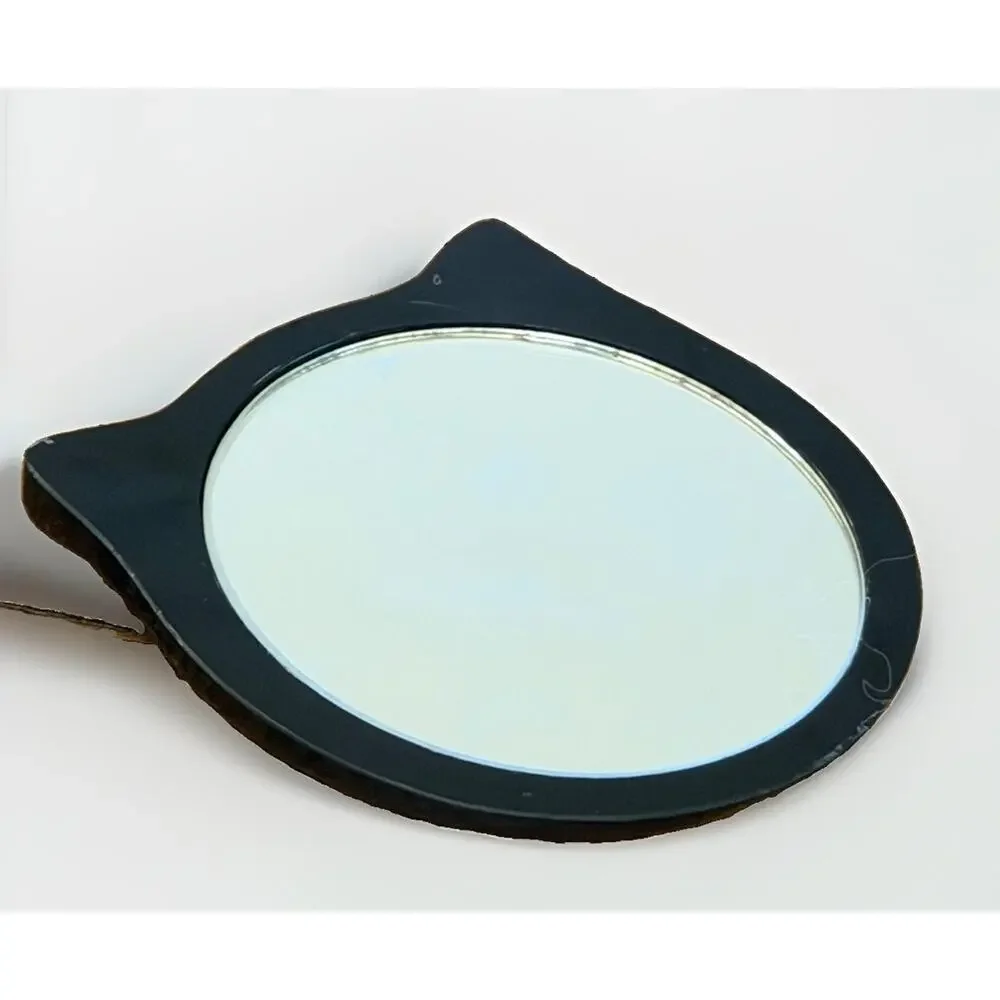Vintage Cat Pocket Mirror Black 3763/66